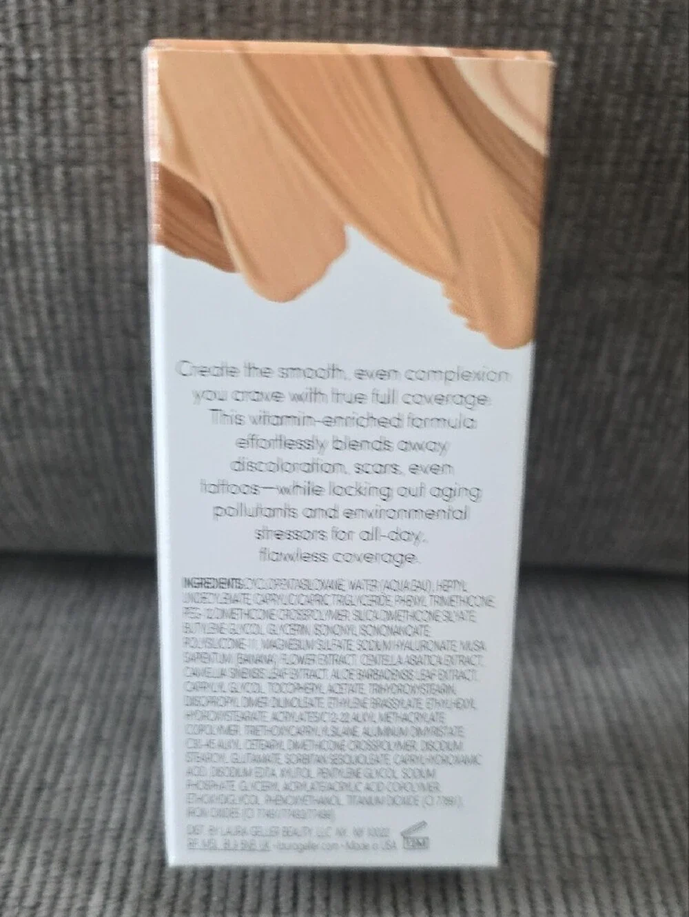 Laura Geller Cover Lock Cream Foundation - Honey Shade, New, 1floz.